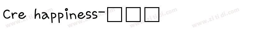 Cre happiness字体转换